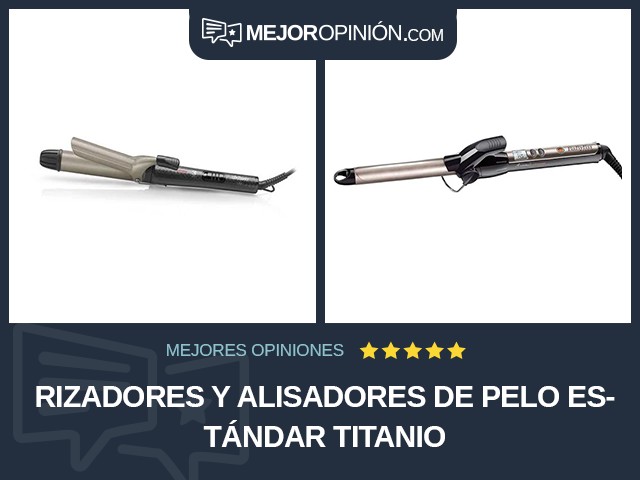 Rizadores y alisadores de pelo Estándar Titanio