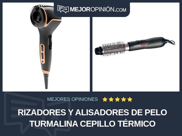 Rizadores y alisadores de pelo Turmalina Cepillo térmico