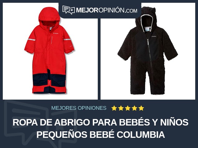 Ropa de abrigo para bebés y niños pequeños Bebé Columbia