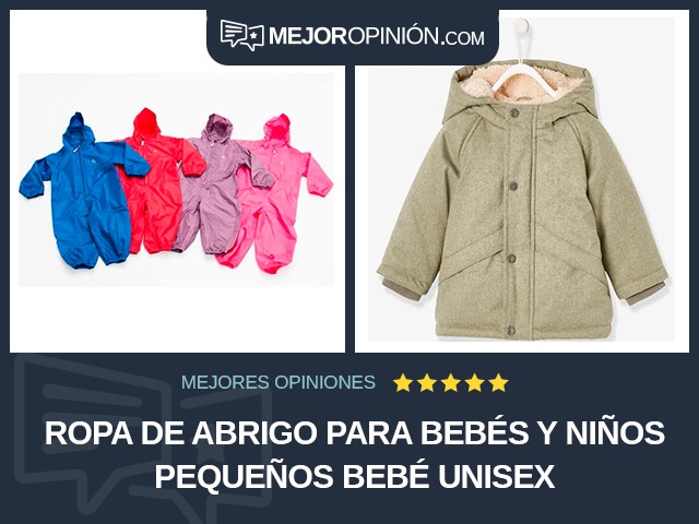 Ropa de abrigo para bebés y niños pequeños Bebé Unisex