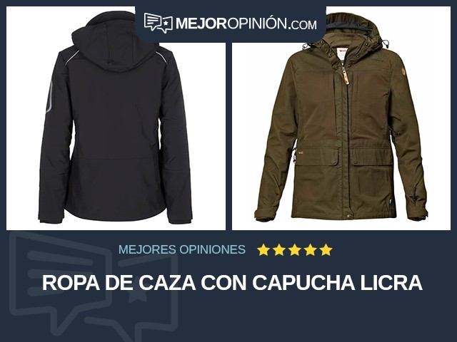 Ropa de caza Con capucha Licra