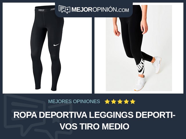 Ropa deportiva Leggings deportivos Tiro medio