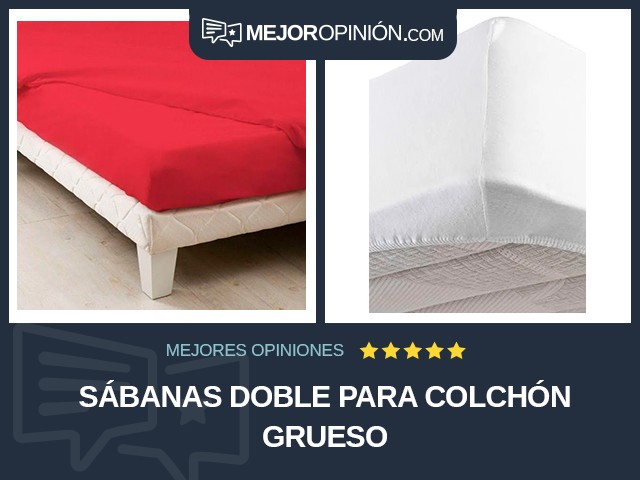 Sábanas Doble Para colchón grueso