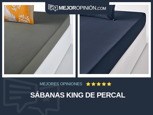 Sábanas King De percal