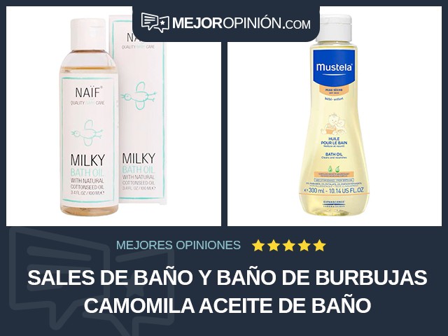 Sales de baño y baño de burbujas Camomila Aceite de baño