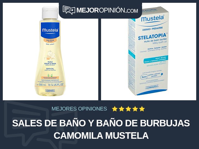 Sales de baño y baño de burbujas Camomila Mustela