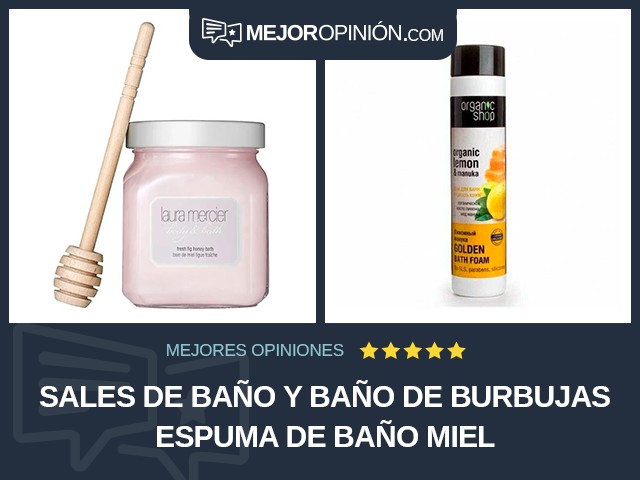 Sales de baño y baño de burbujas Espuma de baño Miel