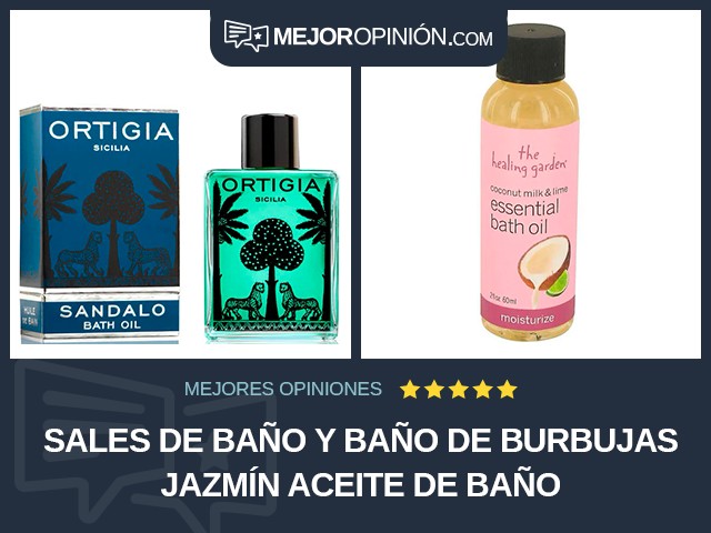 Sales de baño y baño de burbujas Jazmín Aceite de baño