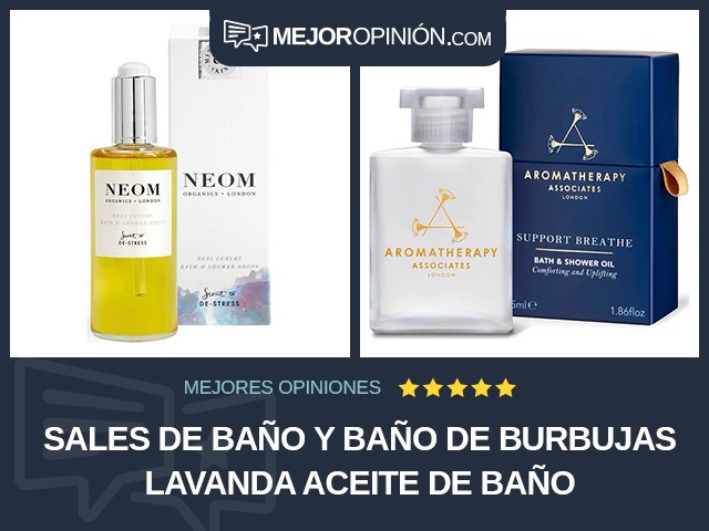 Sales de baño y baño de burbujas Lavanda Aceite de baño