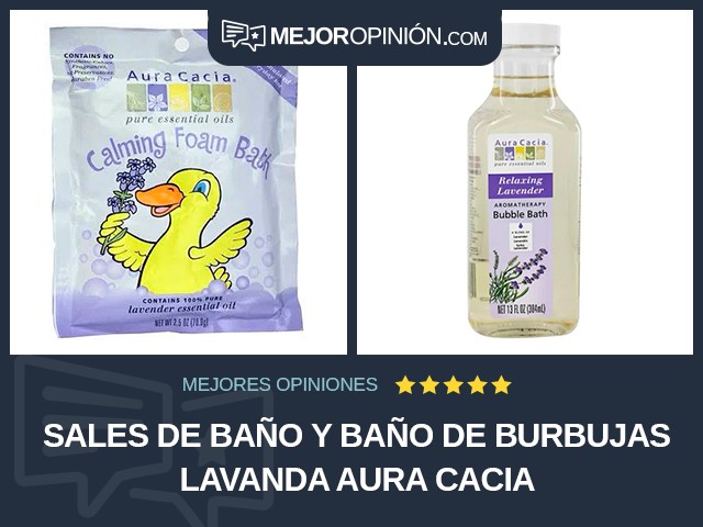 Sales de baño y baño de burbujas Lavanda Aura Cacia