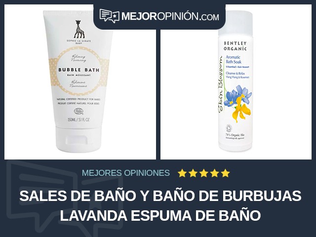 Sales de baño y baño de burbujas Lavanda Espuma de baño