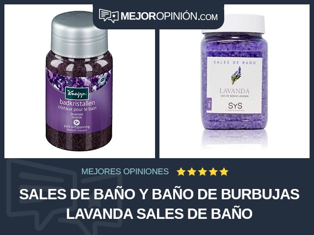 Sales de baño y baño de burbujas Lavanda Sales de baño