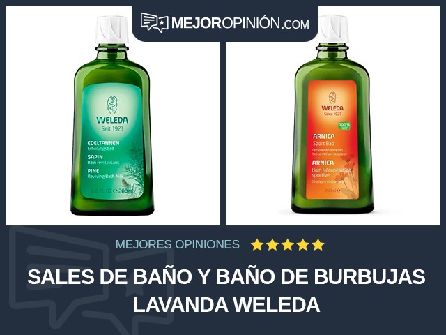 Sales de baño y baño de burbujas Lavanda Weleda