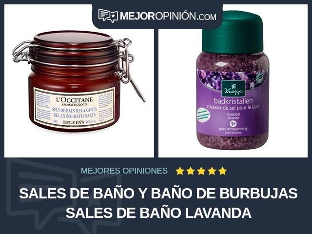 Sales de baño y baño de burbujas Sales de baño Lavanda