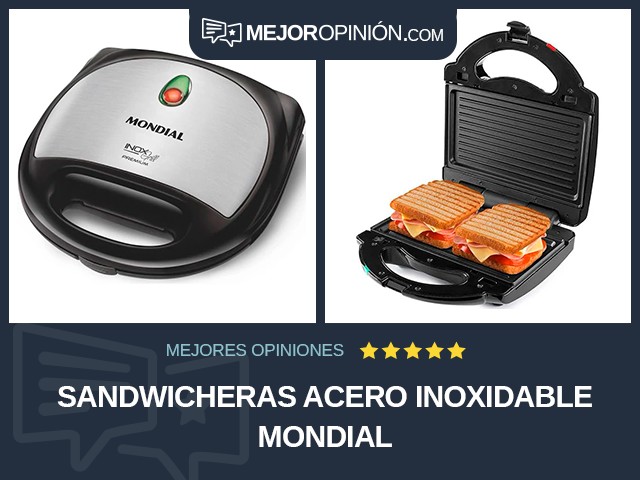 Sandwicheras Acero inoxidable Mondial