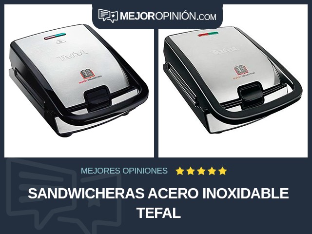 Sandwicheras Acero inoxidable Tefal