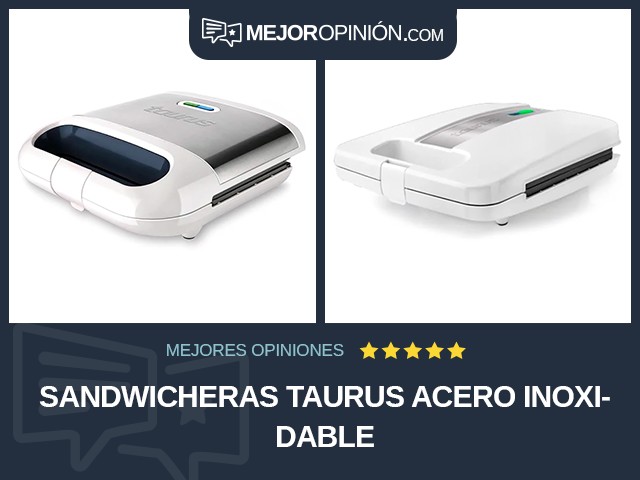 Sandwicheras Taurus Acero inoxidable