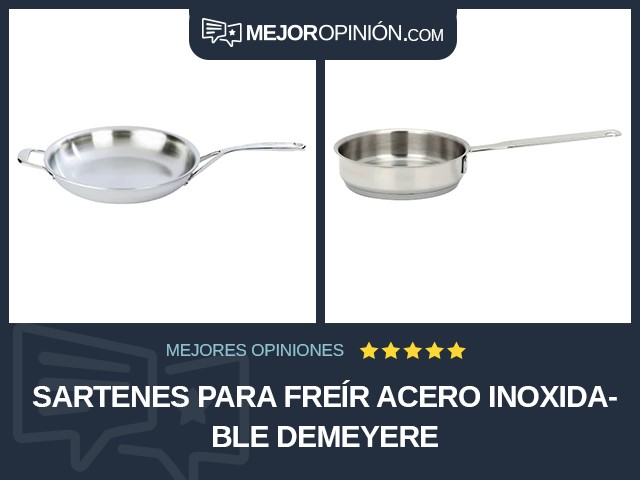 Sartenes para freír Acero inoxidable Demeyere