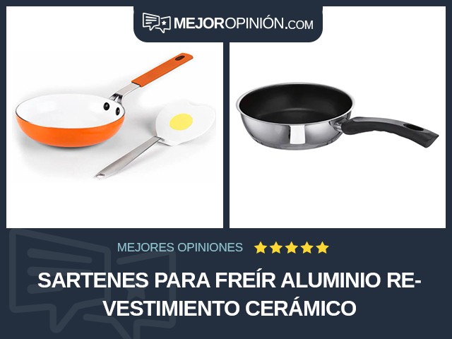 Sartenes para freír Aluminio Revestimiento cerámico