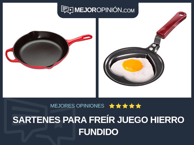 Sartenes para freír Juego Hierro fundido