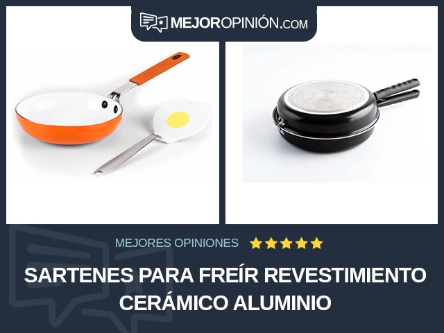 Sartenes para freír Revestimiento cerámico Aluminio