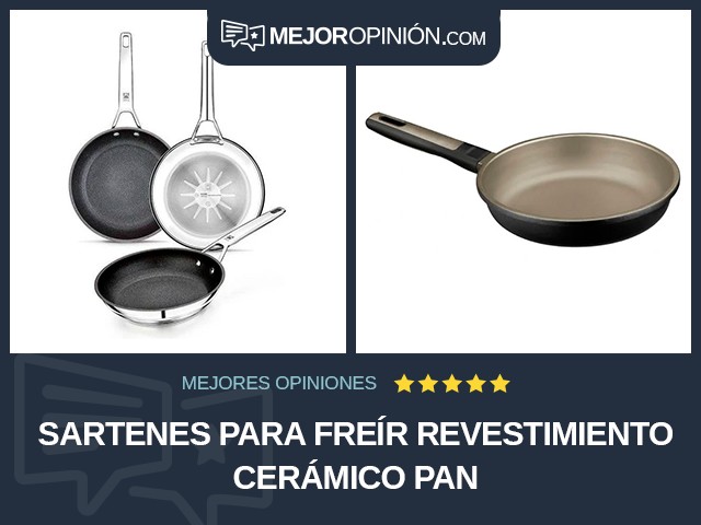 Sartenes para freír Revestimiento cerámico Pan