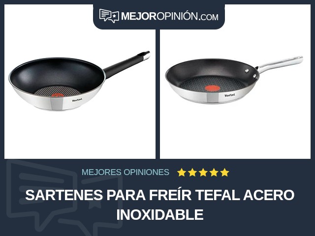 Sartenes para freír Tefal Acero inoxidable