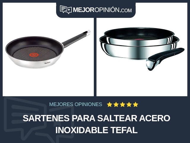 Sartenes para saltear Acero inoxidable Tefal