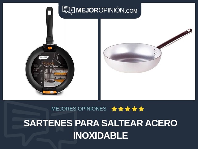 Sartenes para saltear Acero inoxidable