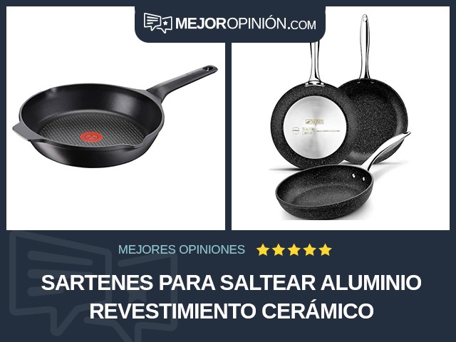 Sartenes para saltear Aluminio Revestimiento cerámico