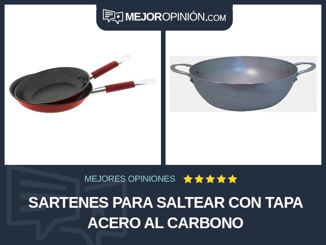 Sartenes para saltear Con tapa Acero al carbono