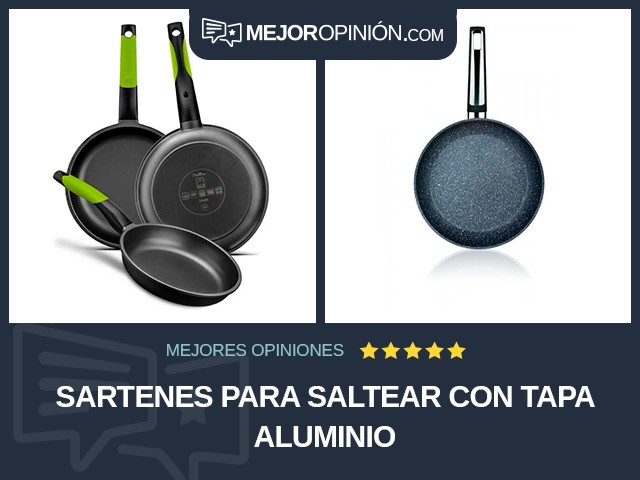 Sartenes para saltear Con tapa Aluminio