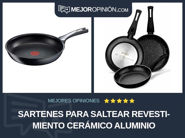 Sartenes para saltear Revestimiento cerámico Aluminio