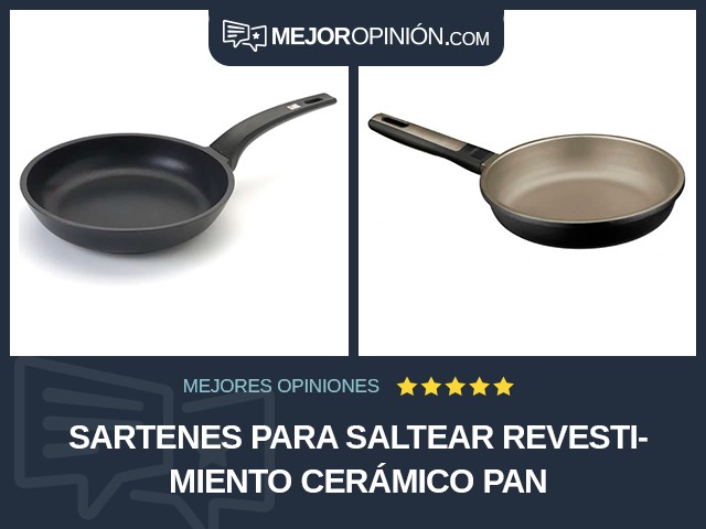 Sartenes para saltear Revestimiento cerámico Pan