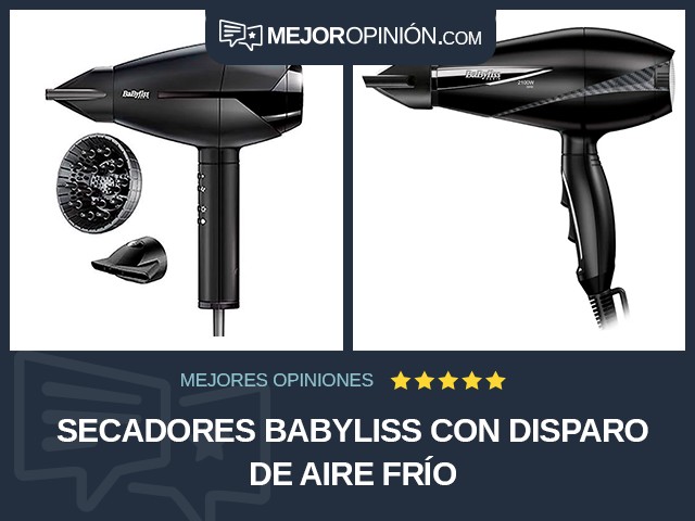 Secadores BaByliss Con disparo de aire frío