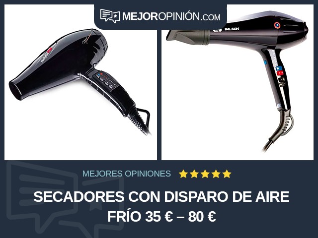 Secadores Con disparo de aire frío 35 € – 80 €