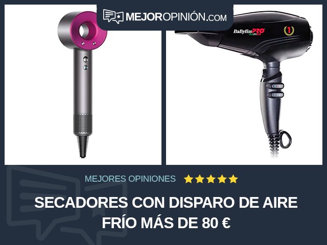 Secadores Con disparo de aire frío Más de 80 €