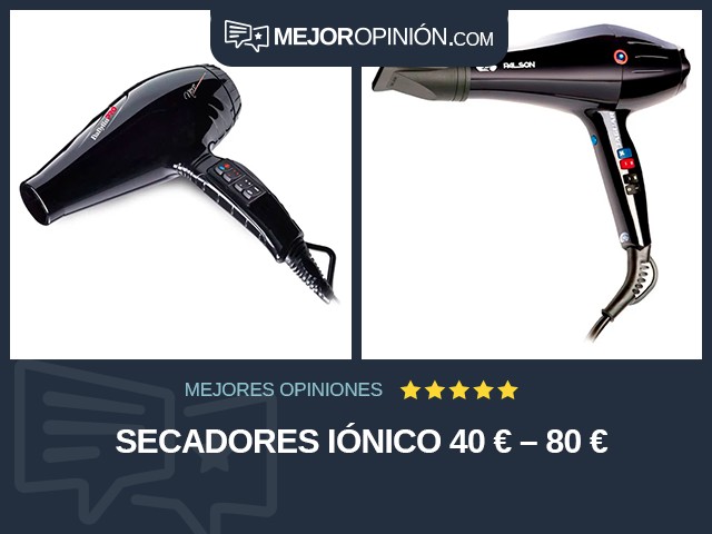 Secadores Iónico 40 € – 80 €