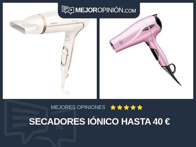 Secadores Iónico Hasta 40 €