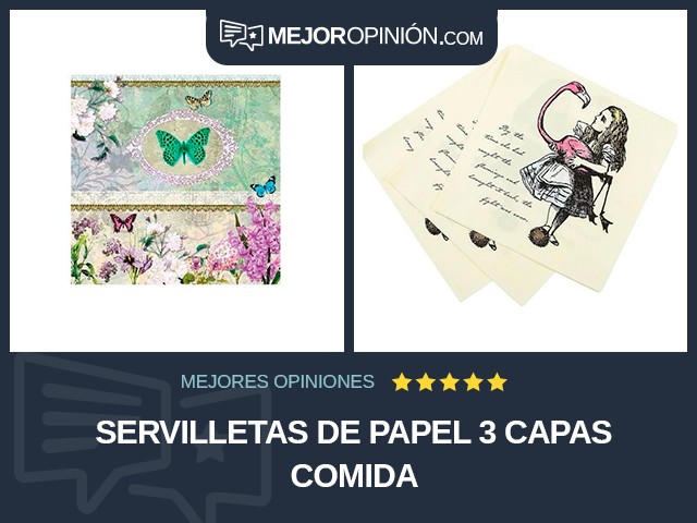 Servilletas de papel 3 capas Comida