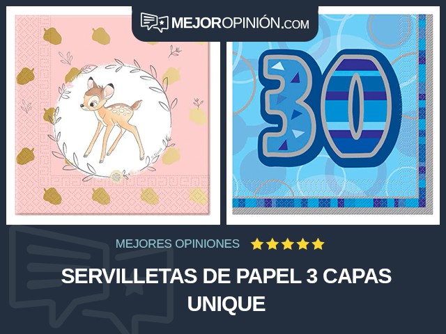 Servilletas de papel 3 capas Unique