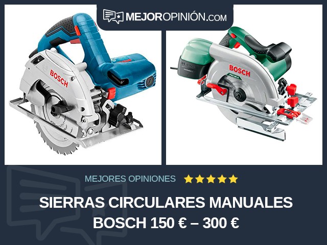 Sierras circulares manuales Bosch 150 € – 300 €