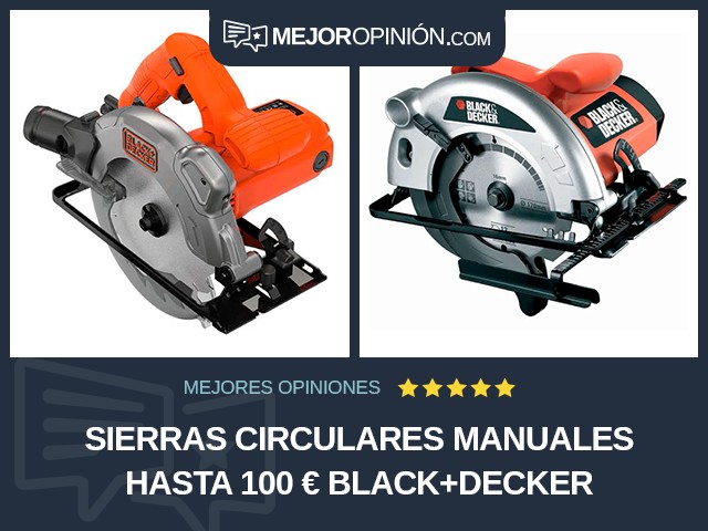 Sierras circulares manuales Hasta 100 € BLACK+DECKER