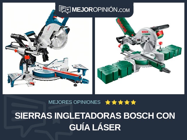 Sierras ingletadoras Bosch Con guía láser