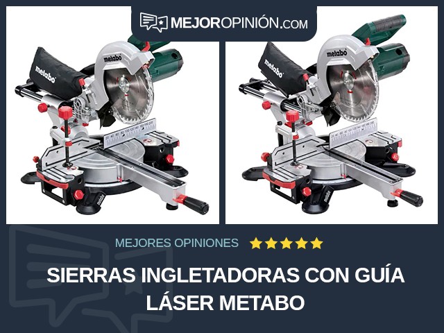 Sierras ingletadoras Con guía láser Metabo