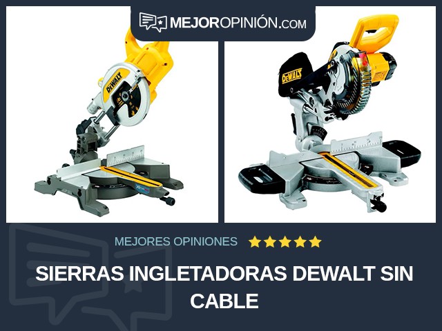 Sierras ingletadoras DEWALT Sin cable