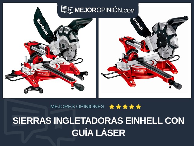 Sierras ingletadoras Einhell Con guía láser