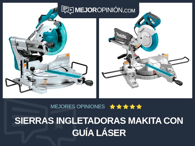 Sierras ingletadoras Makita Con guía láser