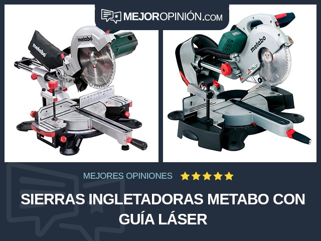 Sierras ingletadoras Metabo Con guía láser