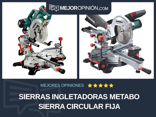 Sierras ingletadoras Metabo Sierra circular fija